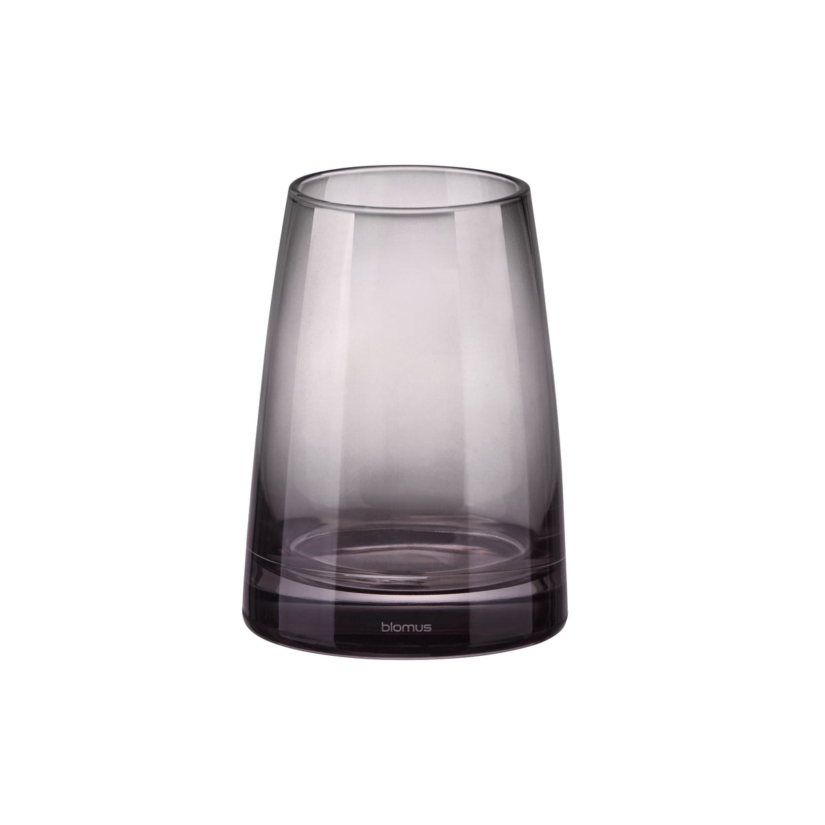 blomus AVA Hand-Blown Glass Toothbrush Tumbler – Black tumbler, product photo