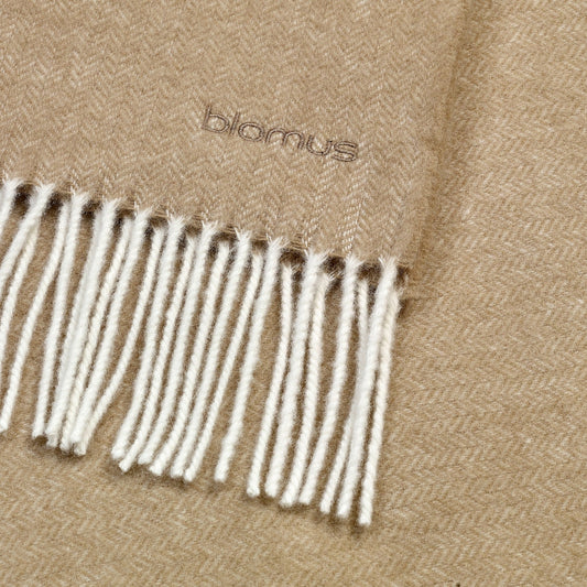blomus Finho Merino Wool Throw Tan