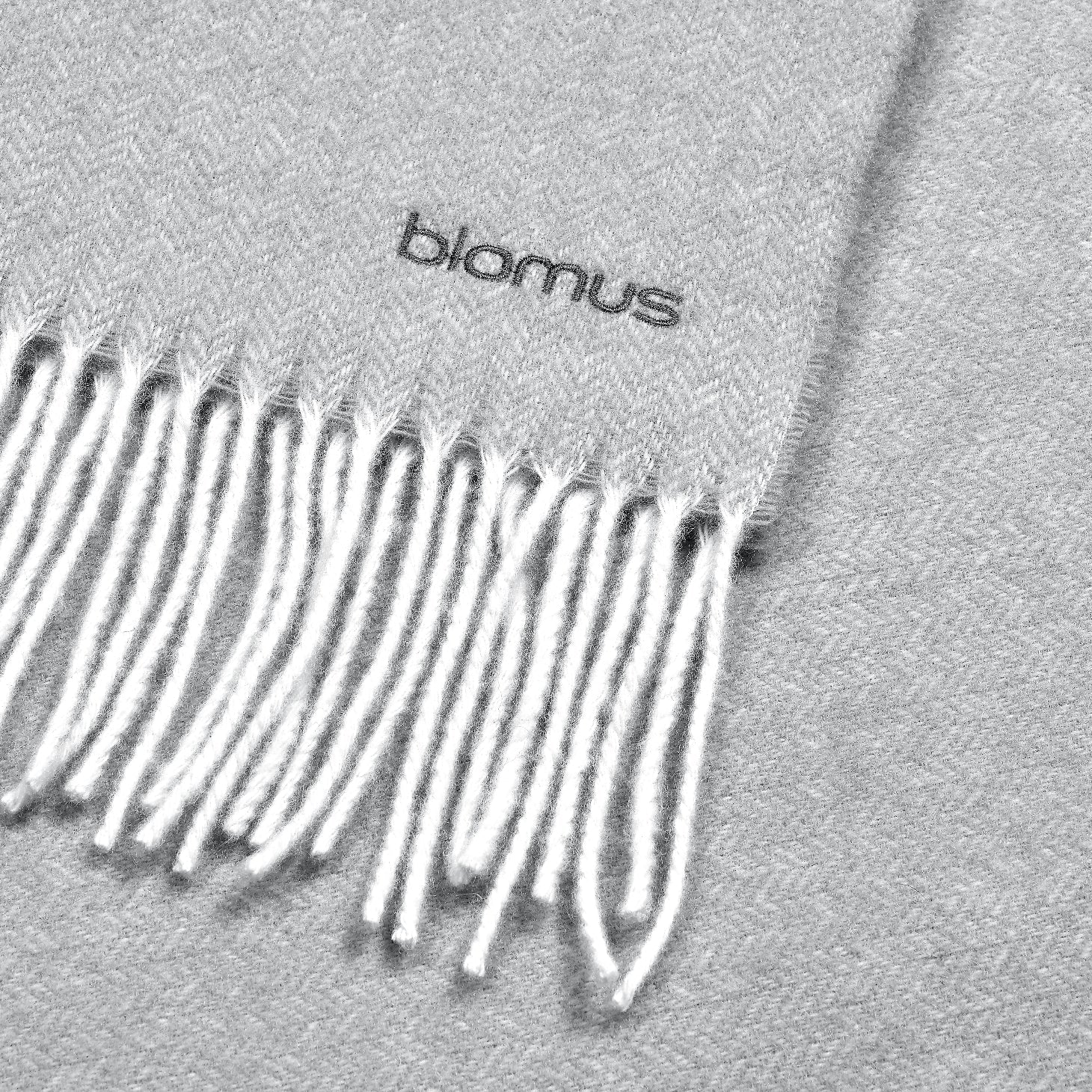 blomus Finho Merino Wool Throw Micro Chip Light Grey