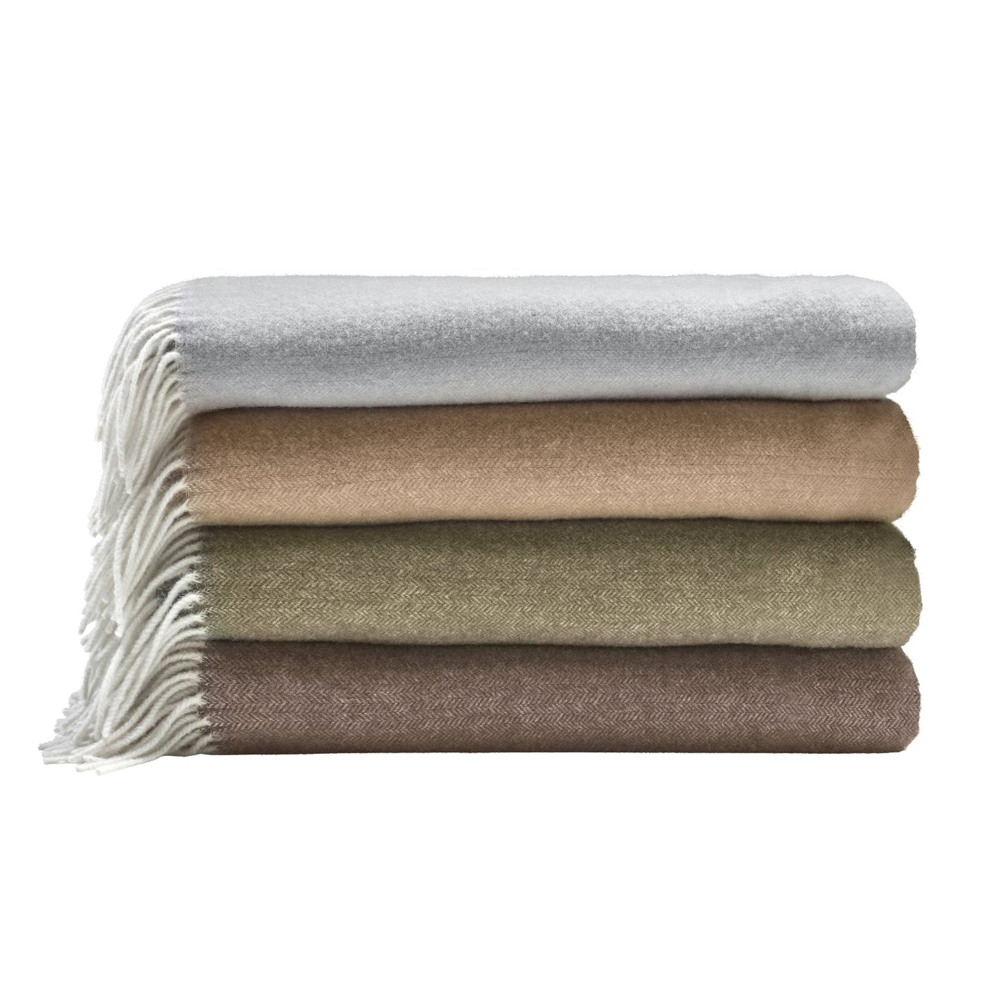 blomus Finho Merino Wool Throw Micro Chip Light Grey