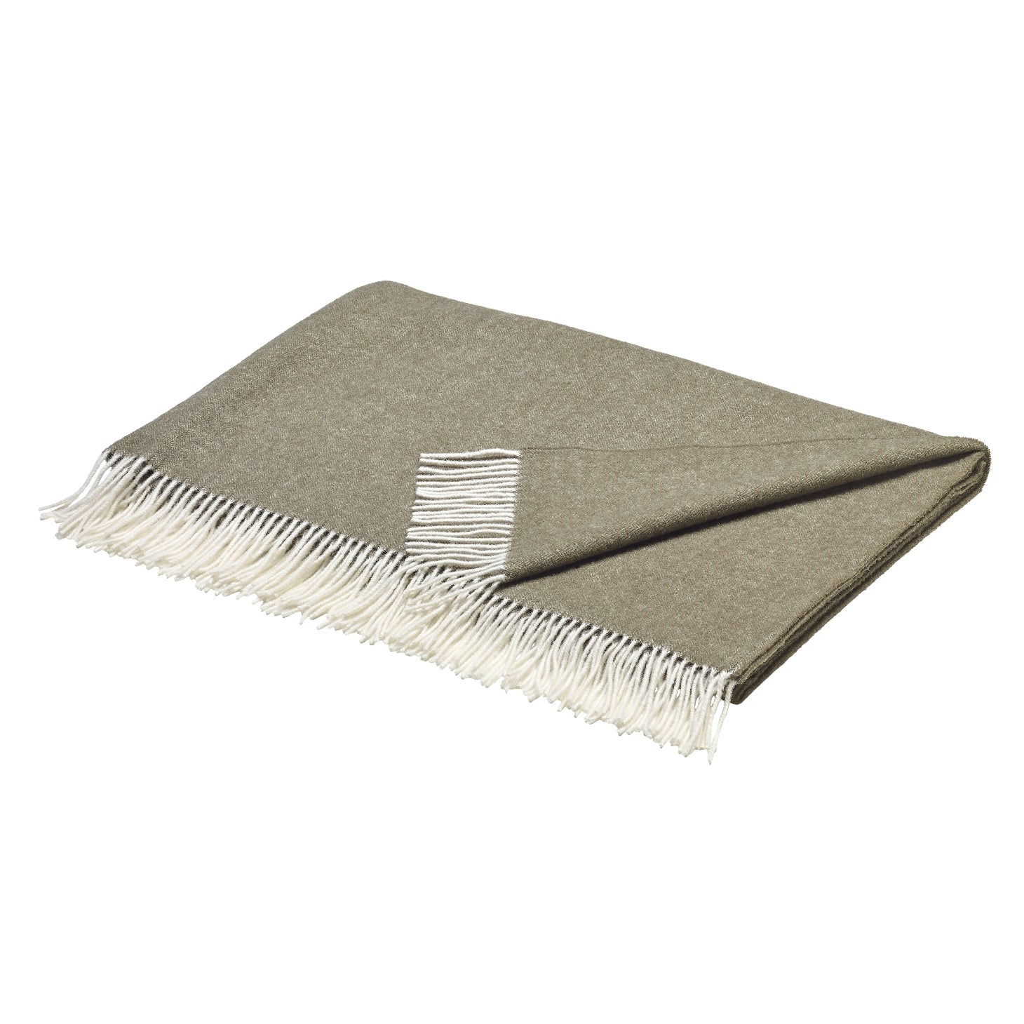 blomus Finho Merino Wool Throw Micro Chip Light Grey