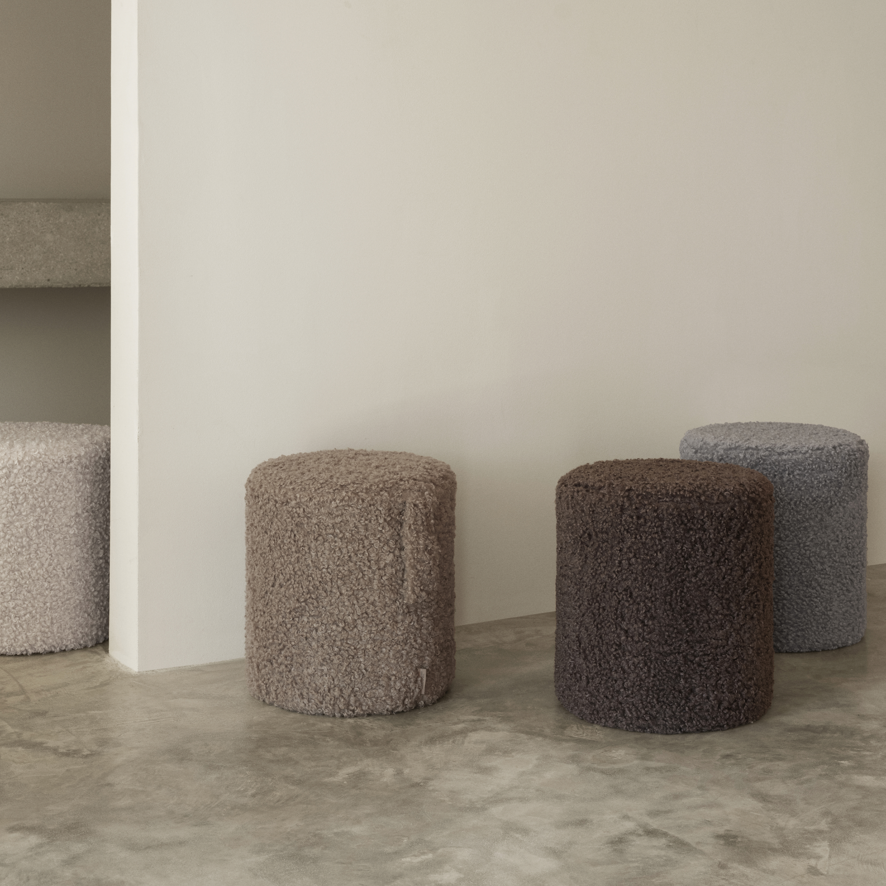 Teddy Upholstered Pouf Blomus 68069