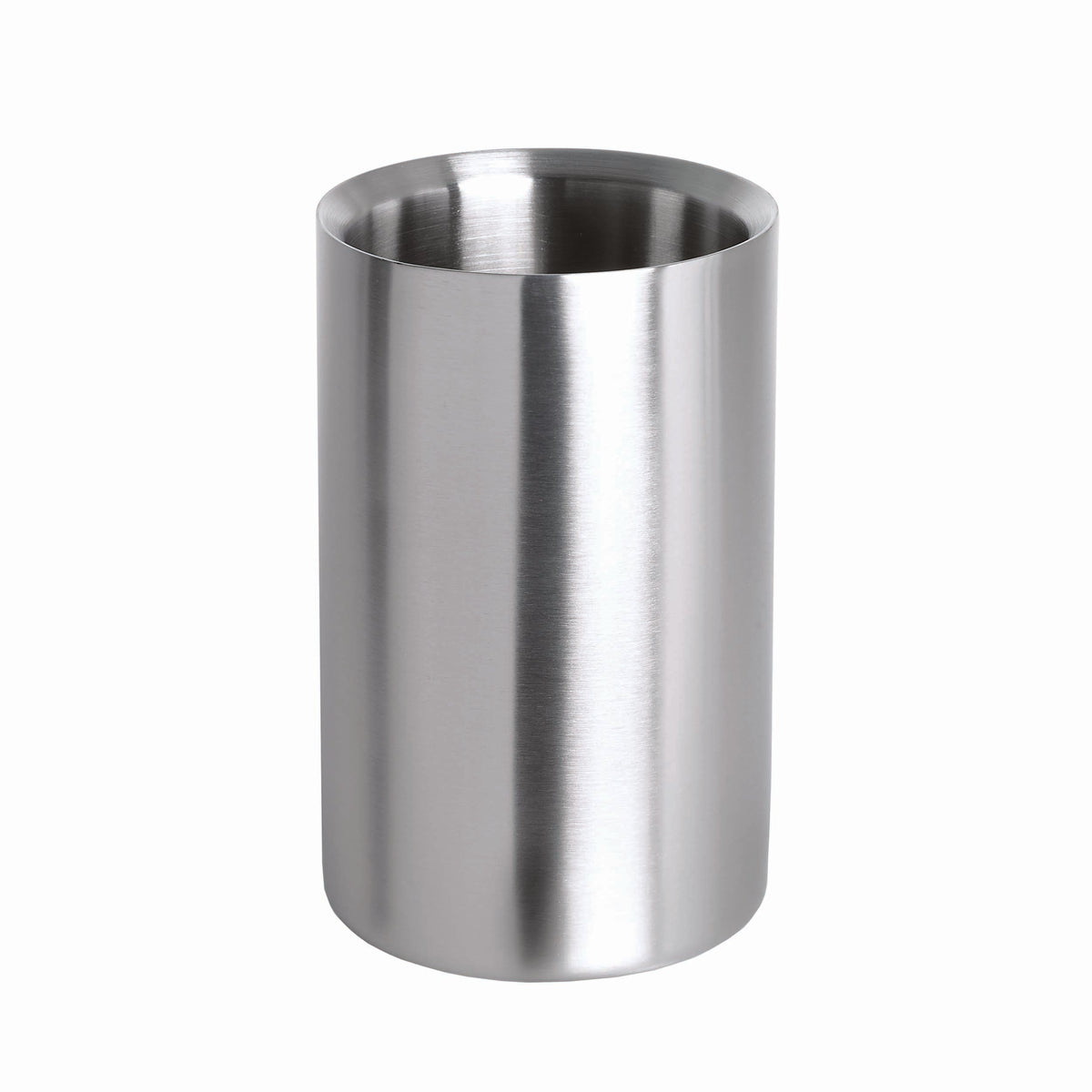 blomus EASY Double-Wall Stainless Steel Wine Cooler – Brushed Stainless Steel wine cooler, product photo