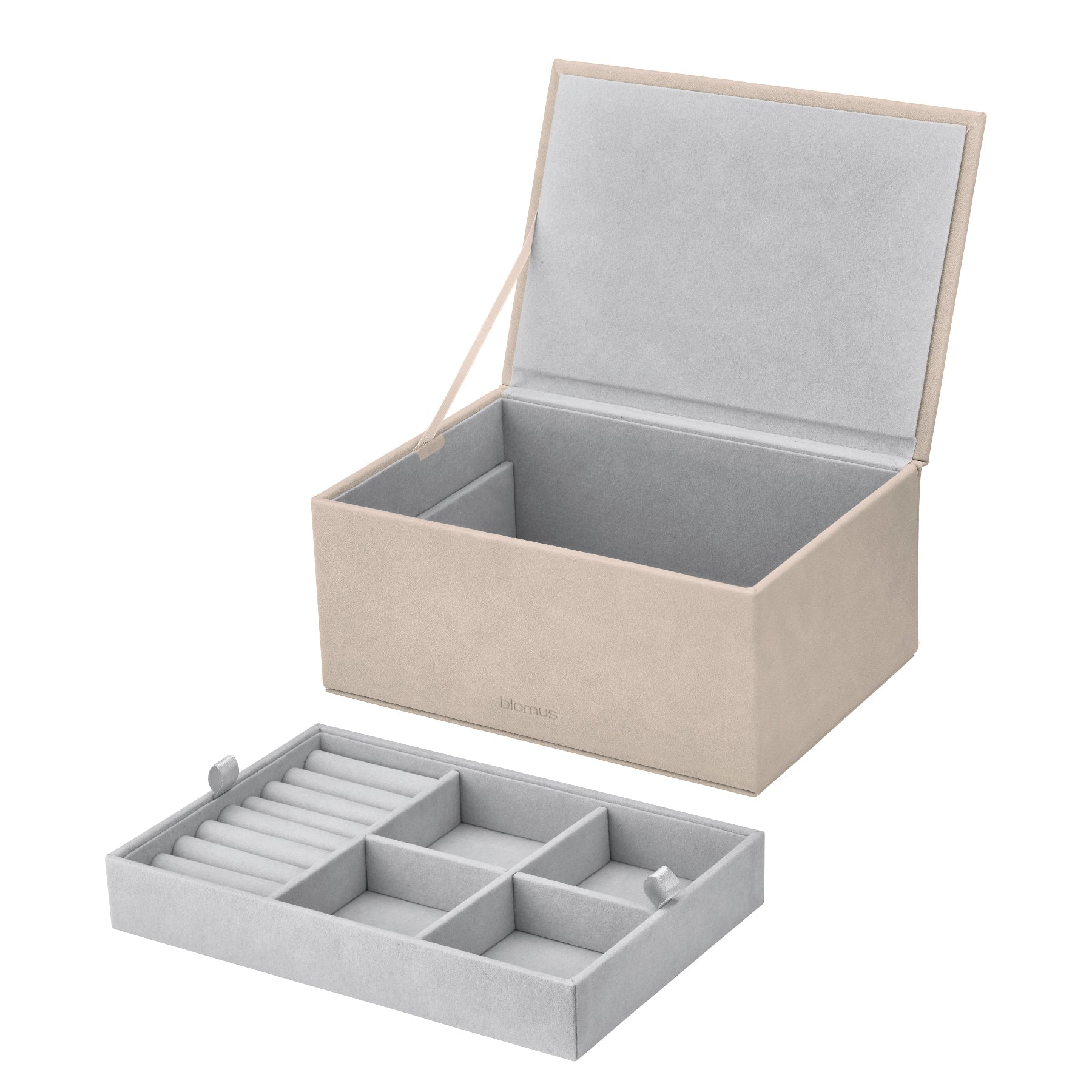 Sahla Faux Suede Large Jewelry Box Blomus 68323
