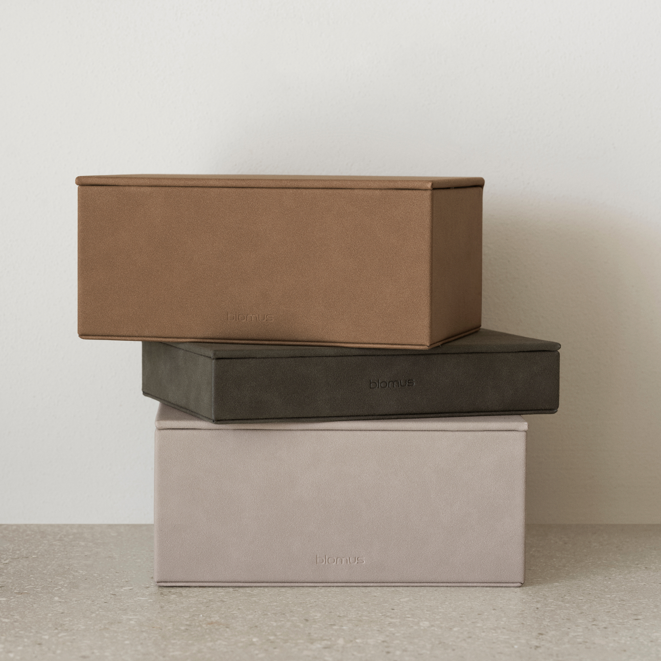 Sahla Faux Suede Large Jewelry Box Blomus 68323