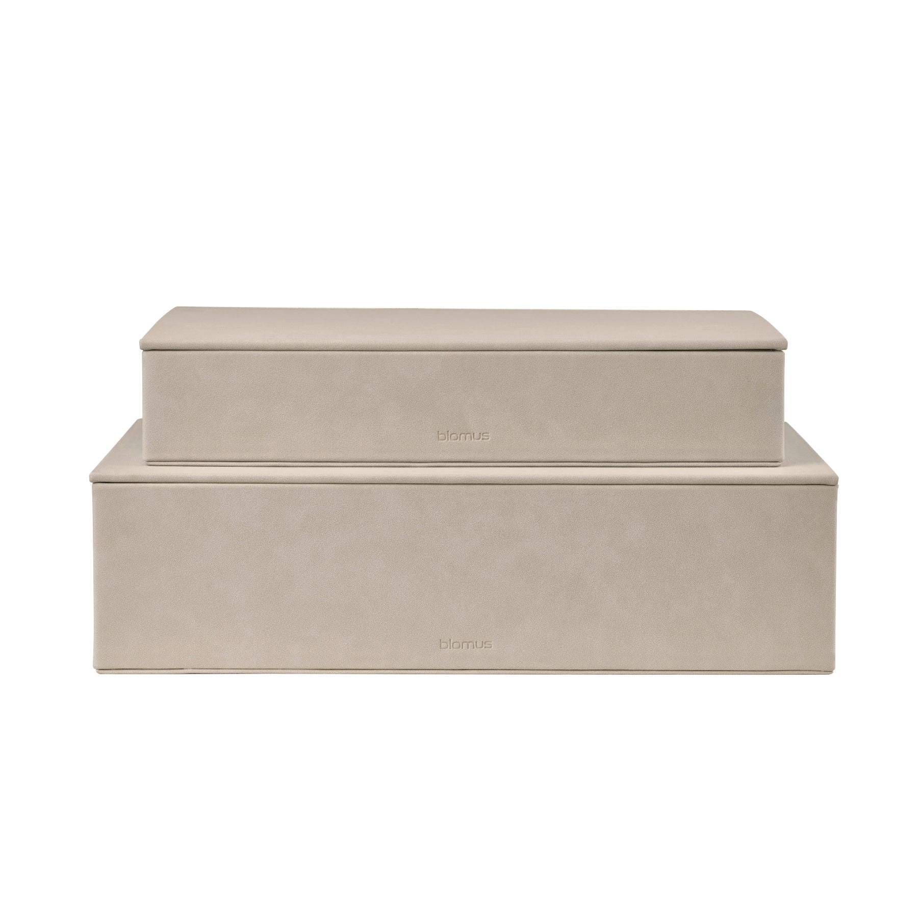 Sahla Faux Suede Storage Boxes Set Of 2 Blomus 68326