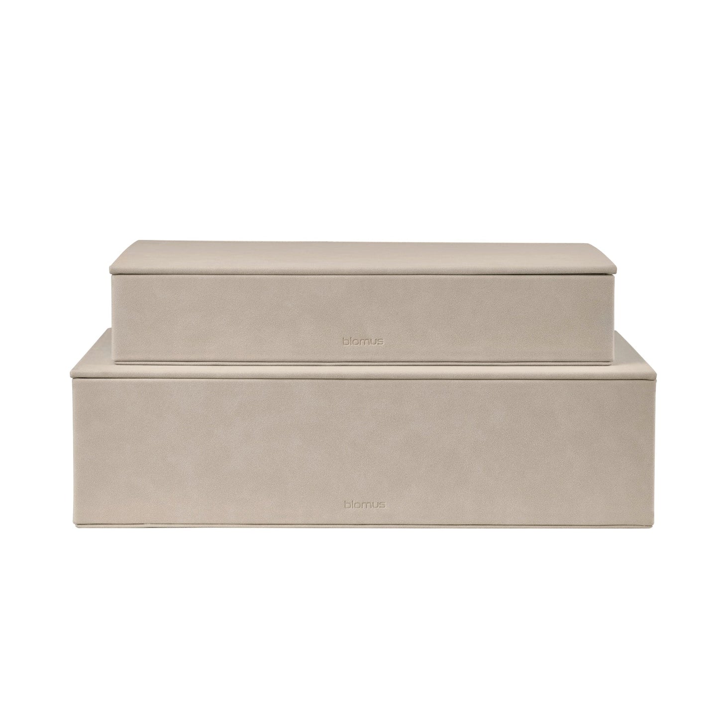 Sahla Faux Suede Storage Boxes Set Of 2 Blomus 68328