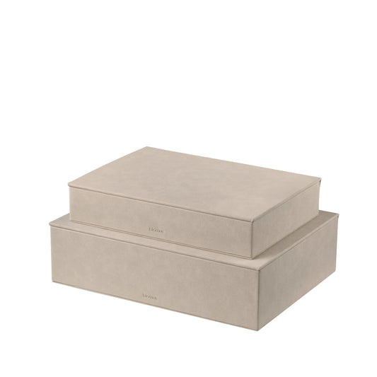 Sahla Faux Suede Storage Boxes Set Of 2 Blomus 68326