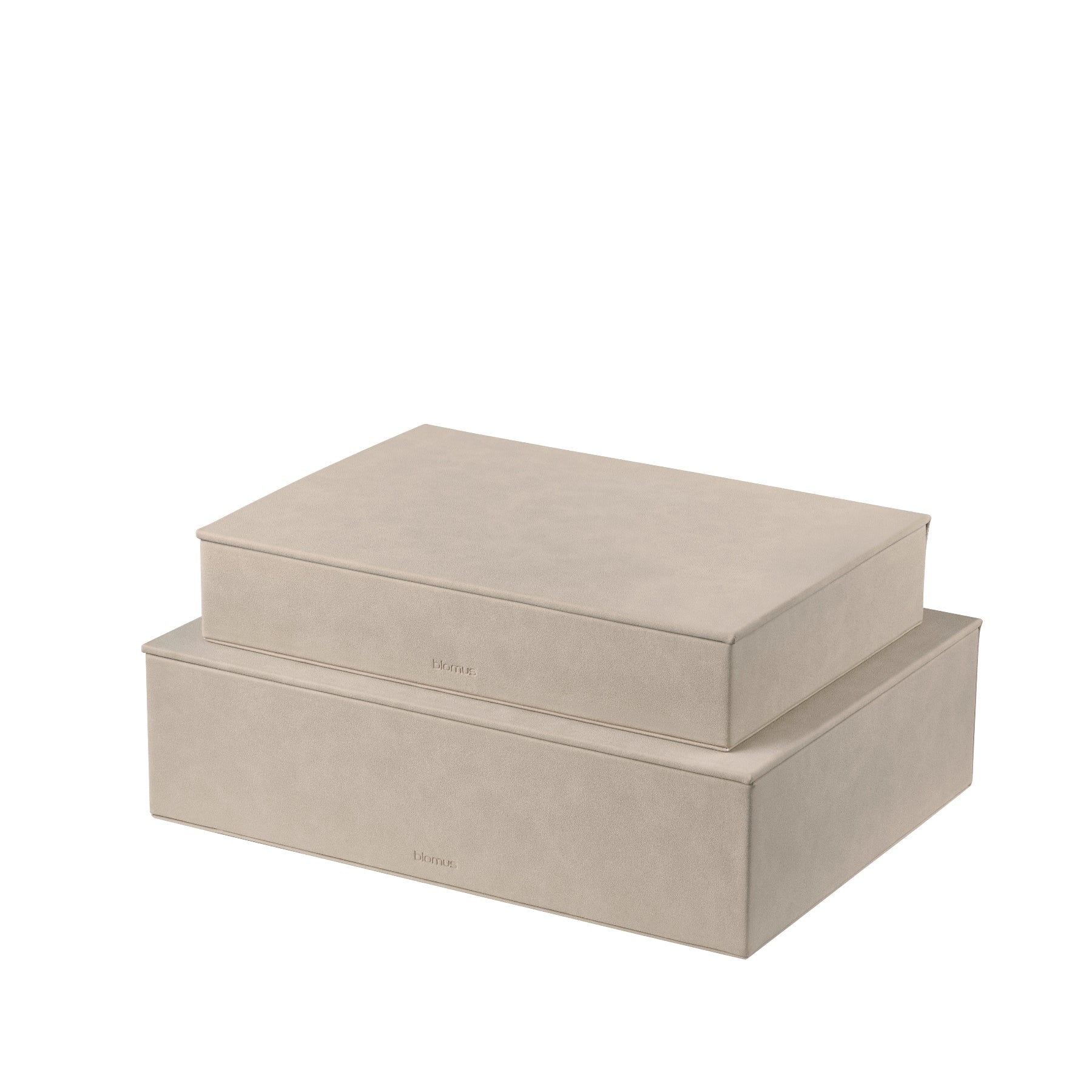 Sahla Faux Suede Storage Boxes Set Of 2 Blomus 68328