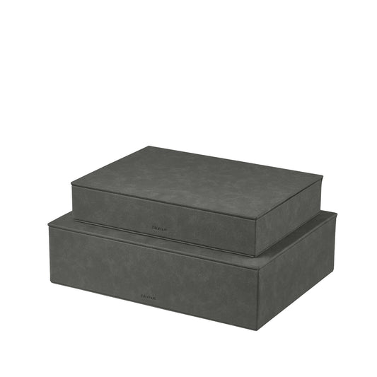 Sahla Faux Suede Storage Boxes Set Of 2 Blomus 68328