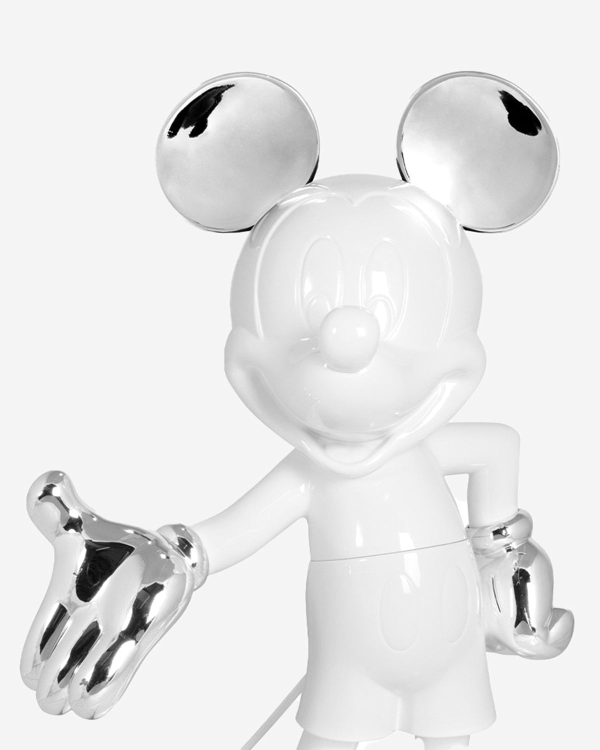 Leblon Delienne Mickey Welcome sculpture in White & Silver, 12 inch – view 5