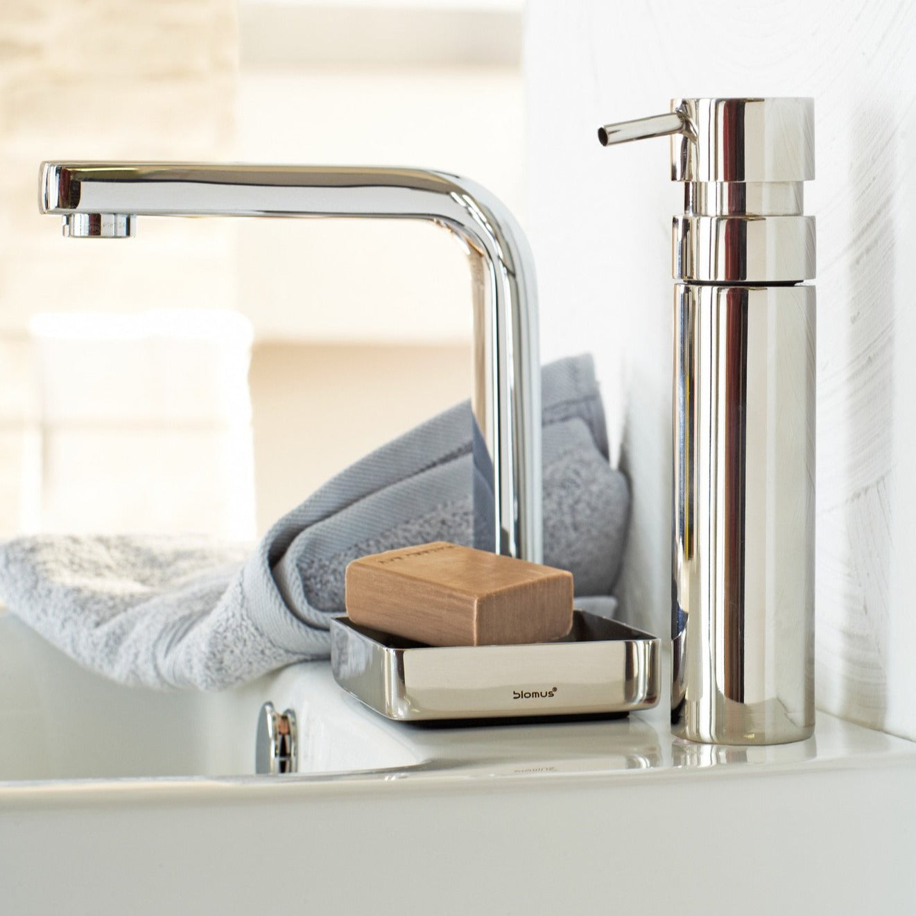 blomus Stainless Steel Soap Dish Polished Nexio