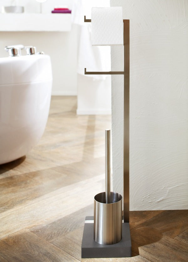 blomus Toilet Butler with Short Brush Holder 2 Roll