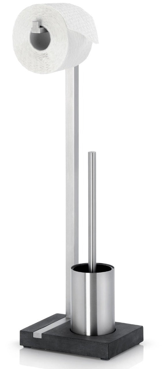 blomus Toilet Butler with Short Brush Holder 1 Roll