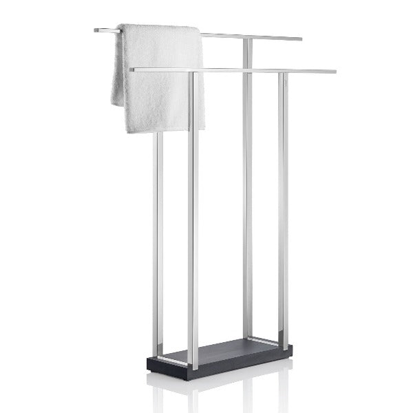Free Standing Towel Rack Wide Polished Blomus 68695