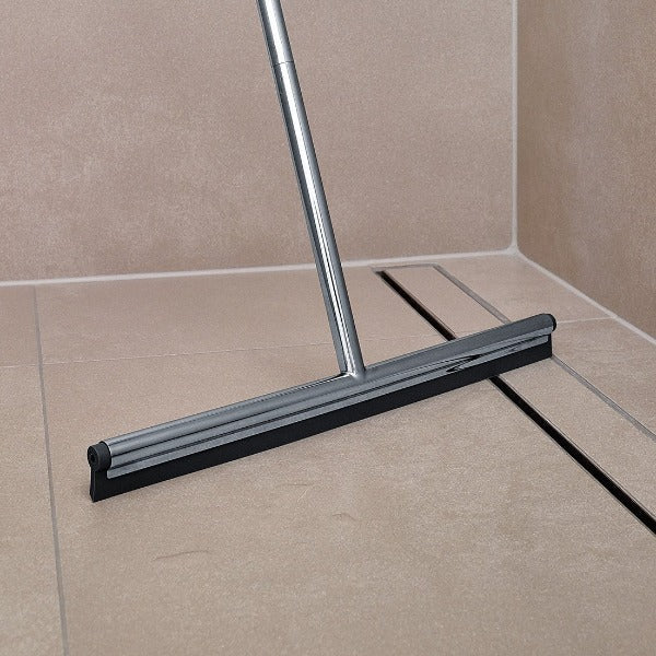 blomus Squeegee with Long Handle Polished Wall Mount