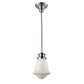 Schoolhouse 8" Mini Pendant Satin Nickel by Elk