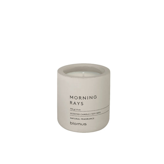 blomus Scented Candle in Concrete Container Small Moonbeam Morning Rays Fragrance