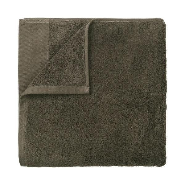 blomus Riva Organic Terry Hand Towel 12 x 20 2 Pack Black