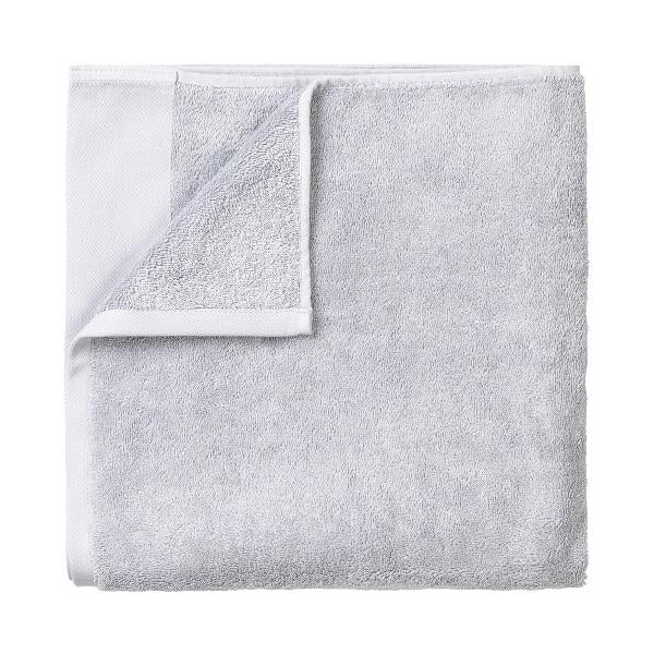 blomus Riva Organic Terry Hand Towel 12 x 20 2 Pack Micro Chip Grey