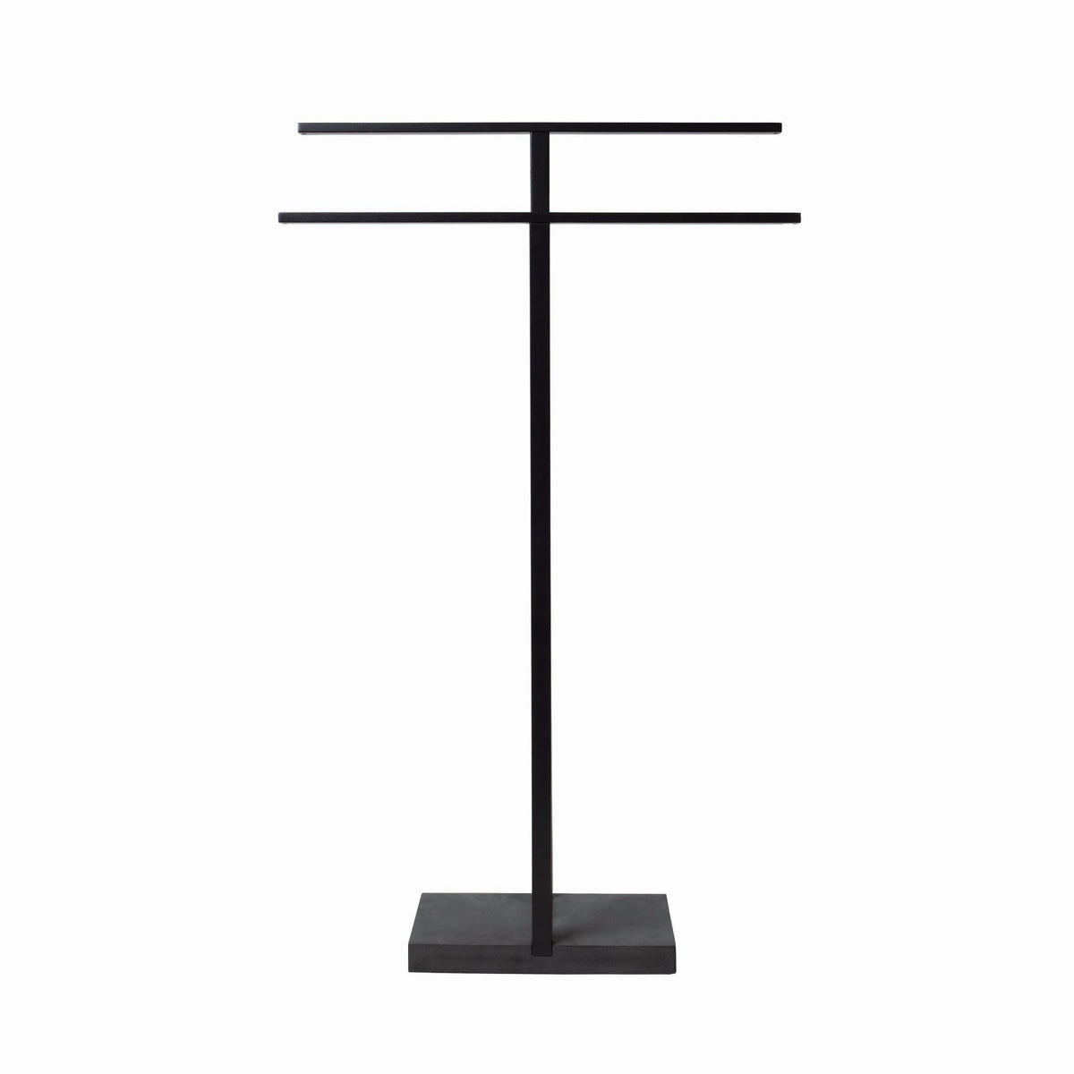 blomus MENOTO Freestanding Towel Rack, PolyStone Base – MENOTO towel rack in a styled bathroom (6)