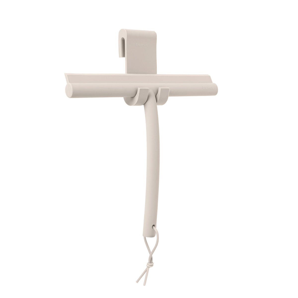 blomus VIPO Silicone Shower Squeegee with Glass Hanger – Moonbeam shower squeegee, product photo