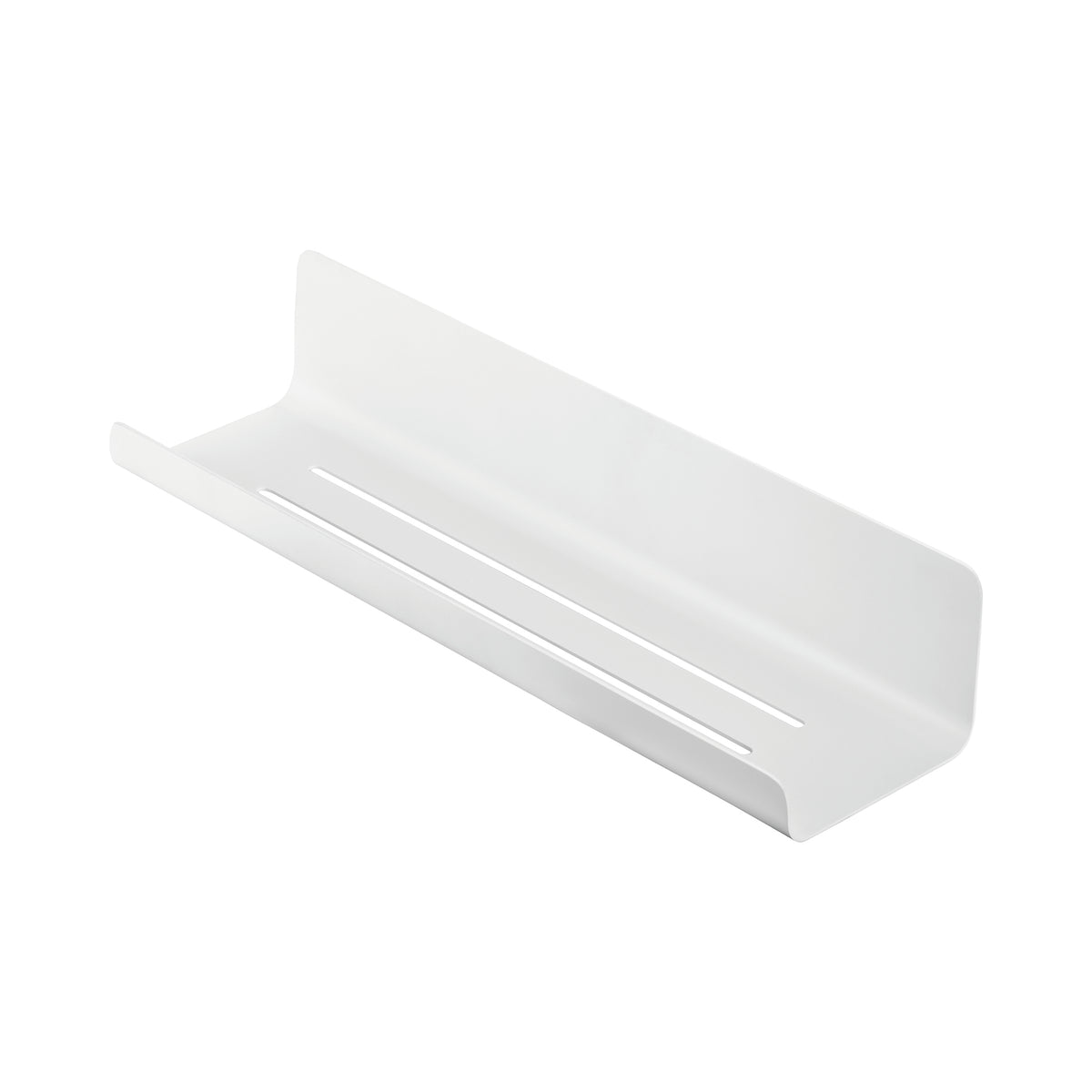 blomus MODO Shower Shelf with Drain Slots, 13.4 in – White shower shelf, detail view 2
