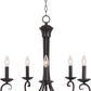 Loft 5-Light Chandelier Oil Rubbed Bronze by Maxim Lighting