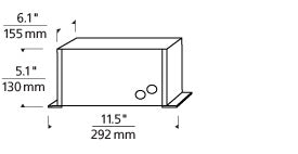 Visual Comfort Remote Transformer 600W Mag 12V 277V IN/12V OUT