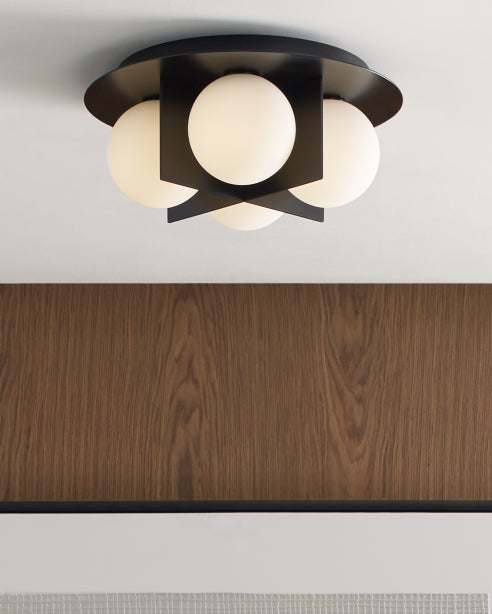 Visual Comfort Orbel Ceiling Light Matte Black