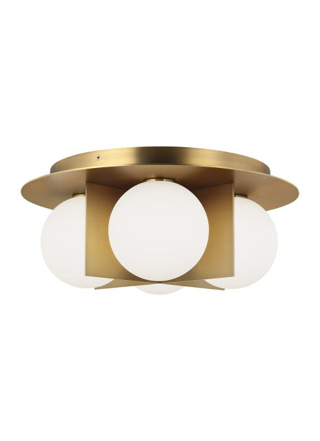 Visual Comfort Orbel Ceiling Light Aged Brass