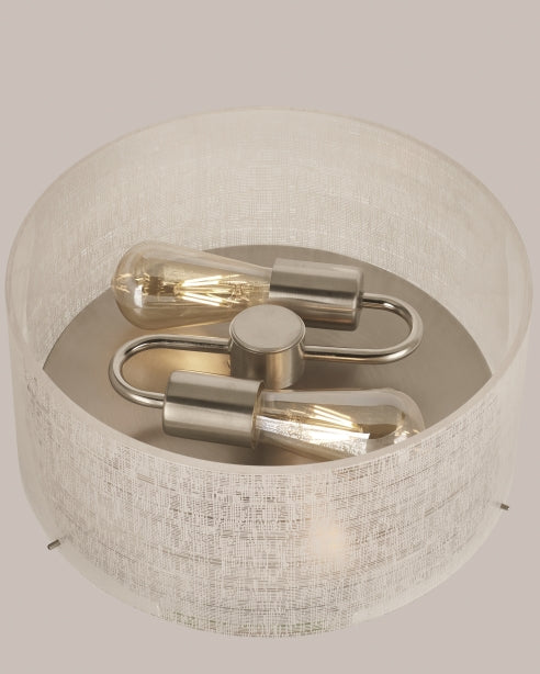 Vetra Linen Glass Ceiling Light by Visual & Comfort & Co