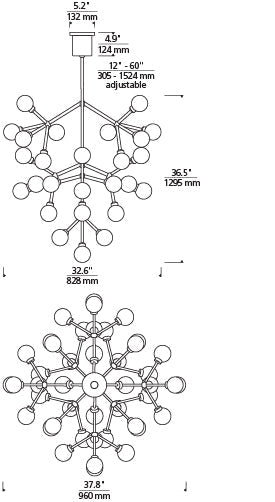 Mara Grande Chandelier by Visual & Comfort & Co