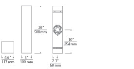 Visual Comfort Vex 20 Led Outdoor Wall Bronze