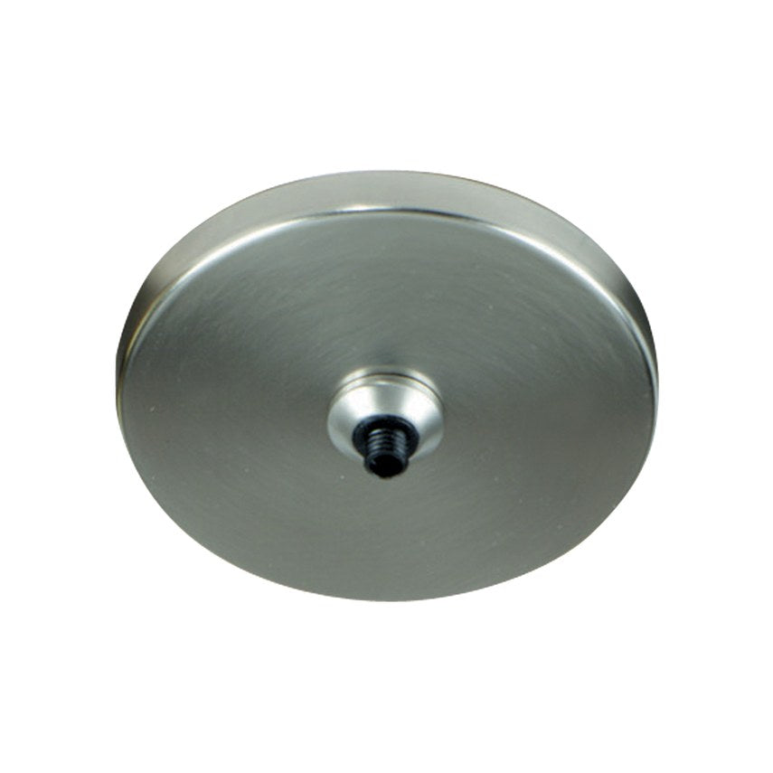 Visual Comfort FreeJack Port with 4" Round Canopy in Satin Nickel, studio view