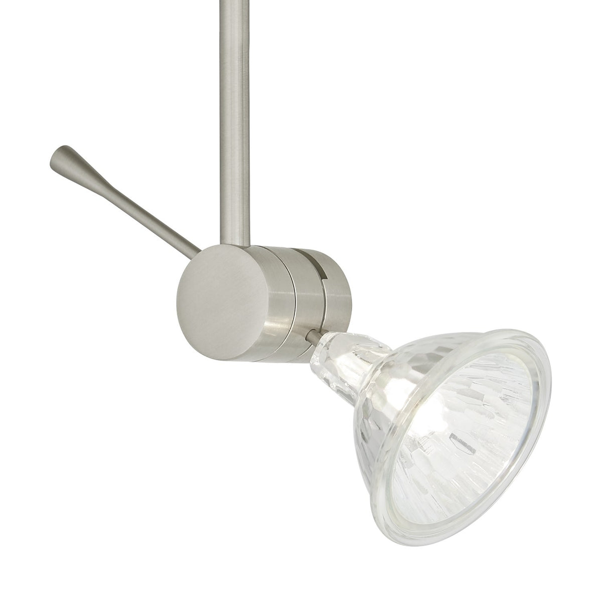 Visual Comfort Sprocket in Satin Nickel, close-up