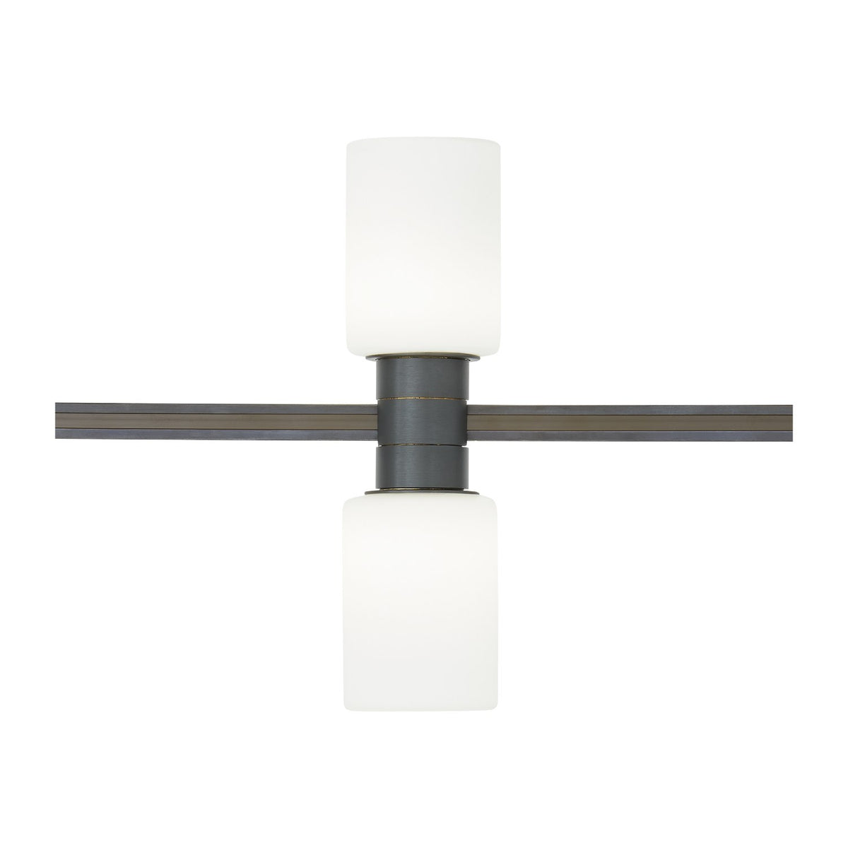 Visual Comfort Cylinders in Antique Bronze, Vertical, alternate angle