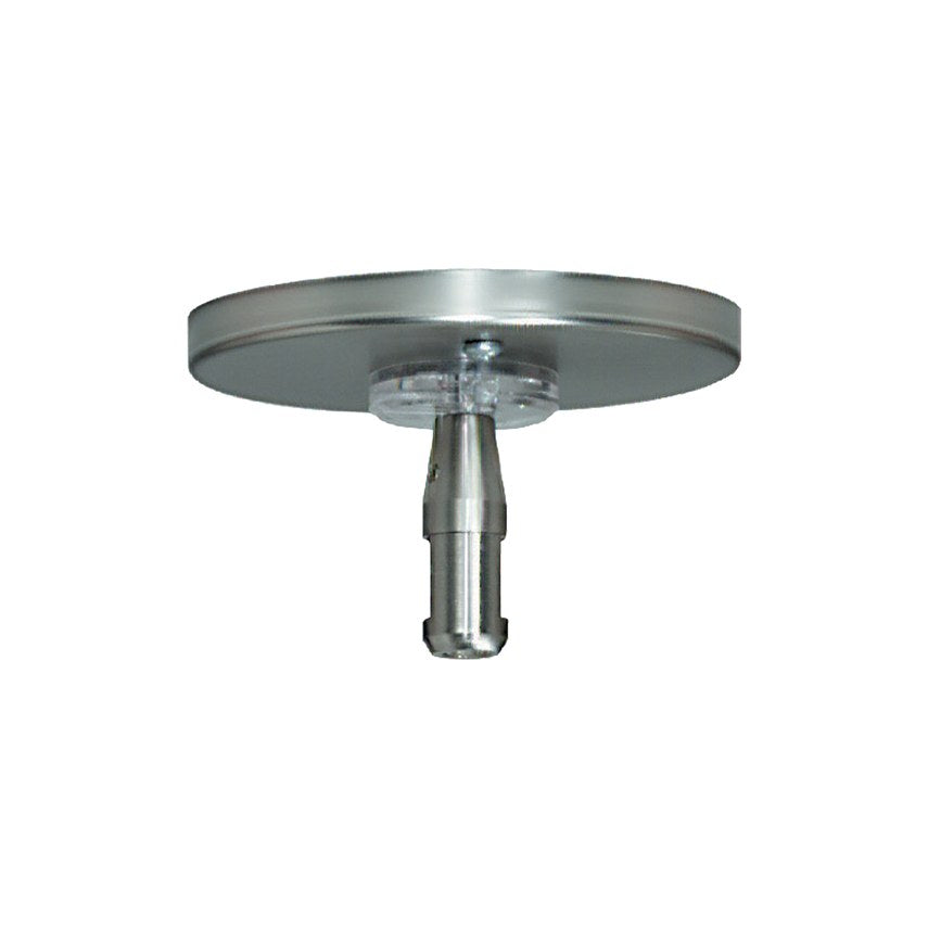 Visual Comfort MonoRail Flush Transformer 60W LED in Satin Nickel, studio view