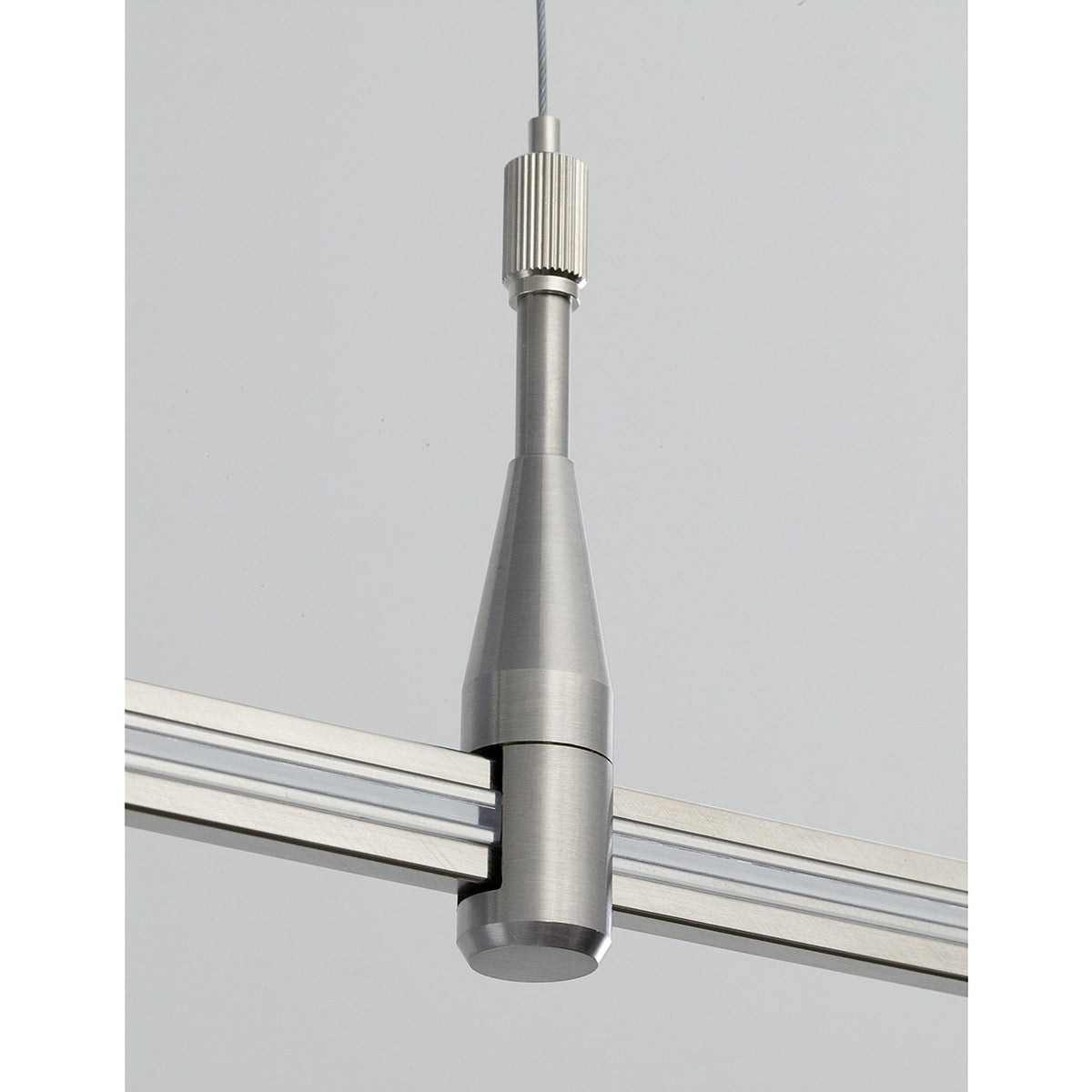 Visual Comfort MonoRail Adjustable Standoff in Satin Nickel, detail view