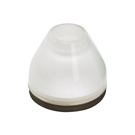 Visual Comfort Round Glass Shield, Frost in Antique Bronze, product photo