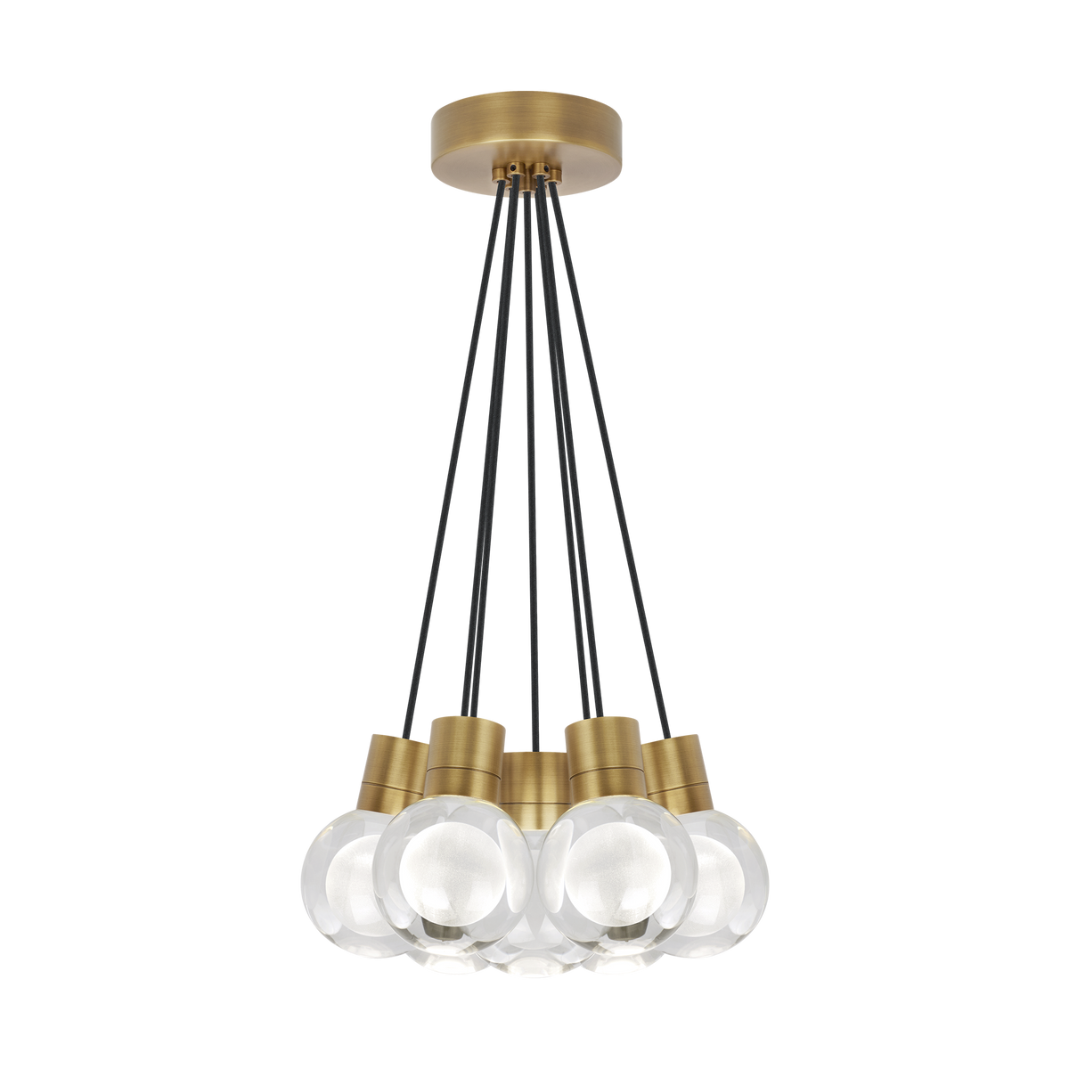 Visual Comfort Mina 7-Light Crystal Orb Cluster Chandelier – view 14