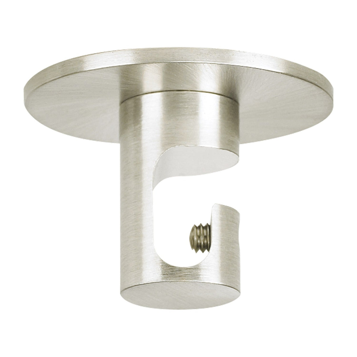 Visual Comfort Line-Voltage Swag Hook in Satin Nickel, studio view