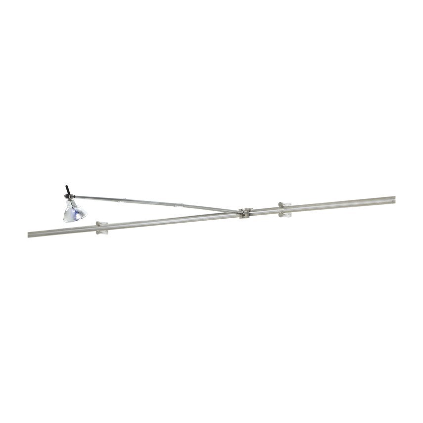 Visual Comfort Wall Telescope in Satin Nickel, studio view