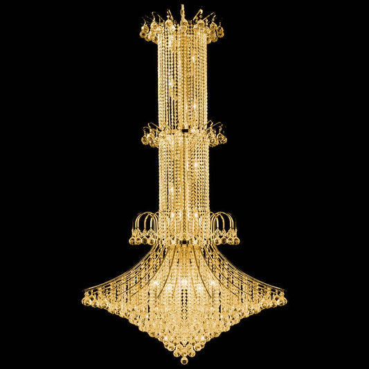 Essentials Chandelier 20-Light in Gold 7044GD by StarFire Crystal