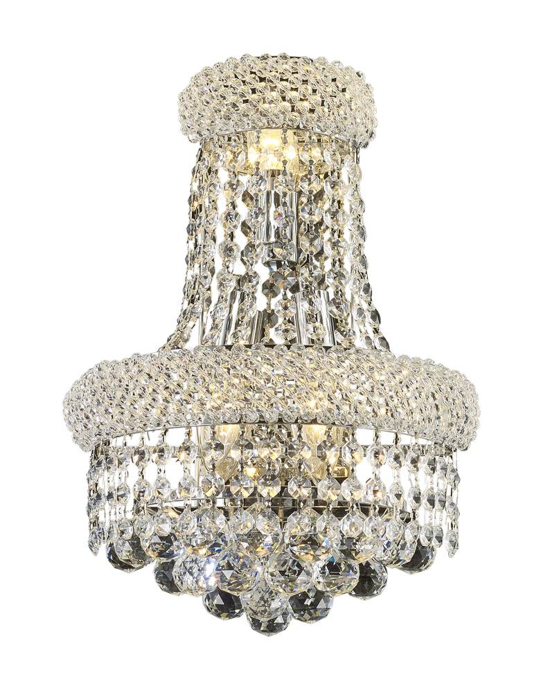 Empire Wall Sconce 3-Light in Chrome 7110WSCH by StarFire Crystal
