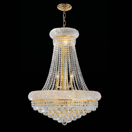 Empire Chandelier 14-Light in Gold 7120GD by StarFire Crystal