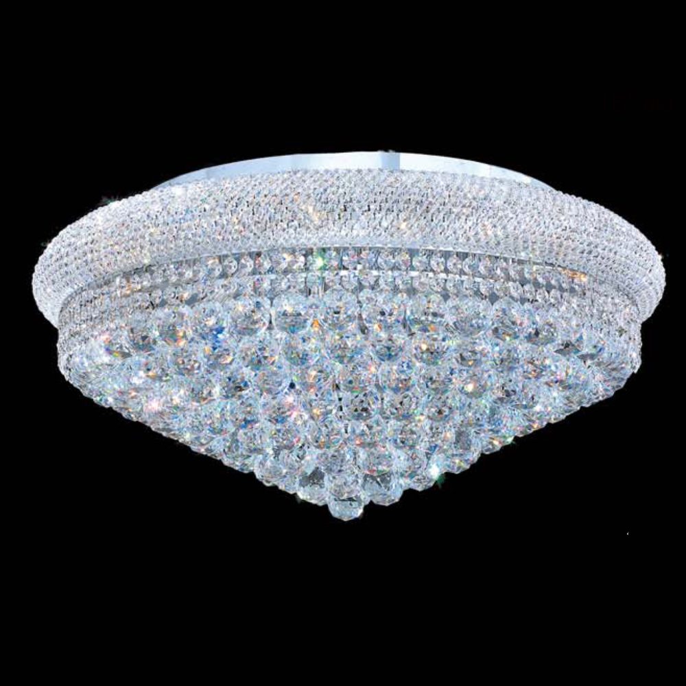 Empire Flushmount 10-Light in Chrome 7121CH by StarFire Crystal