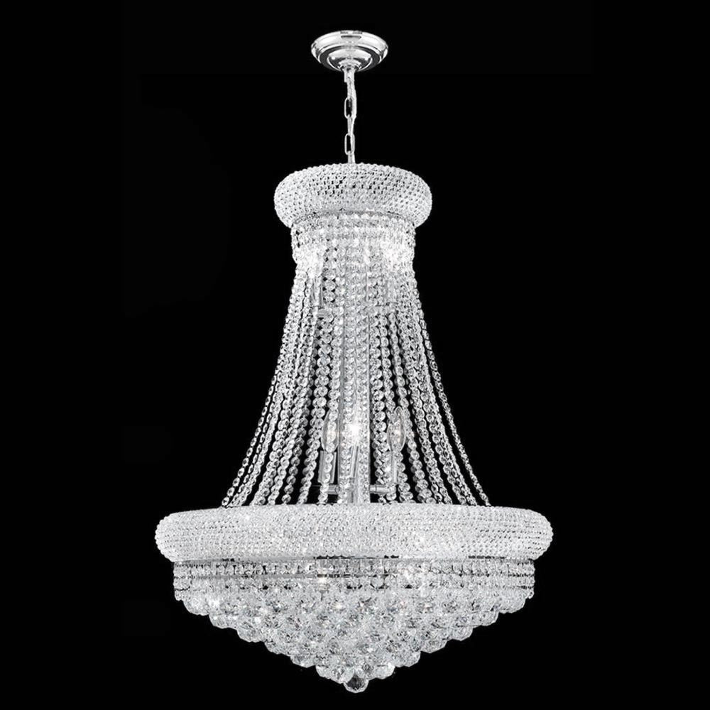 Empire Chandelier 14-Light in Chrome 7124CH by StarFire Crystal