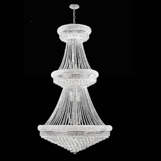 Empire Chandelier 32-Light in Chrome 7136CH by StarFire Crystal