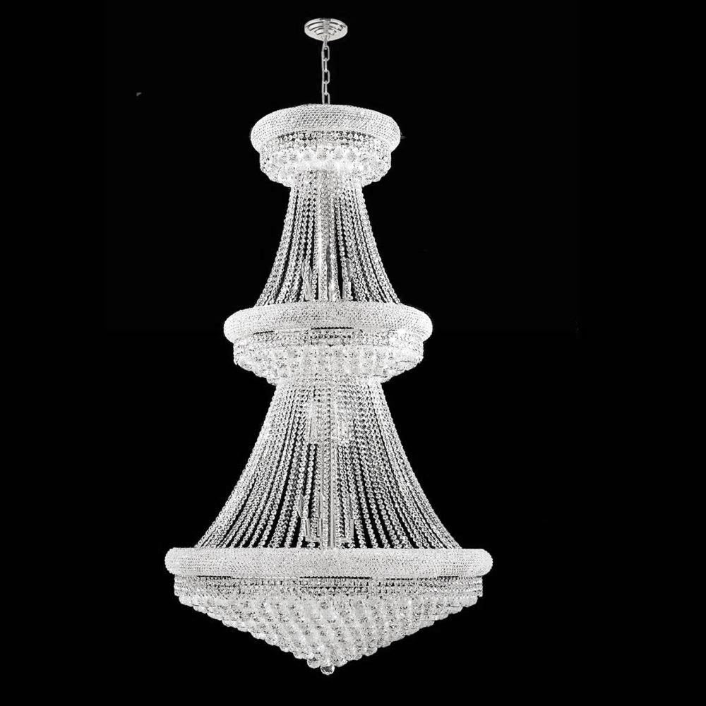 Empire Chandelier 41-Light in Chrome 7142CH by StarFire Crystal